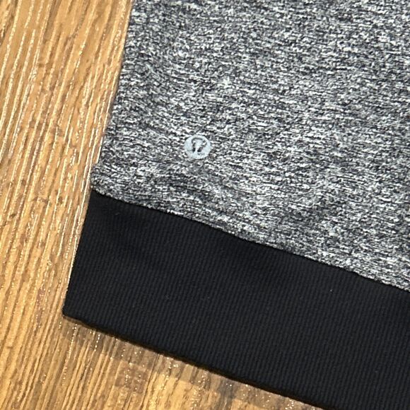 Lululemon Prepost Jacket Mens Small Heathered Black White Pockets Full Zip - Picture 5 of 6